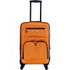 Rockland Expandable Spinner Carry On, Black, 19-Inch(Orange)