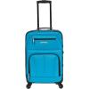 Rockland Expandable Spinner Carry On, Black, 19-Inch(Turquoise)