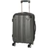 Rockland London Hardside Spinner Wheel Luggage, Navy, 3-Piece Set (20/24/28)(Grey)