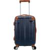 Rockland London Hardside Spinner Wheel Luggage, Orange, Carry-On 20-Inch(Blue)