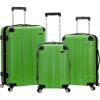 Rockland London Hardside Spinner Wheel Luggage, Orange, Carry-On 20-Inch(Green)