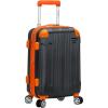Rockland London Hardside Spinner Wheel Luggage, Orange, Carry-On 20-Inch(Grey)