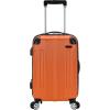 Rockland London Hardside Spinner Wheel Luggage, Orange, Carry-On 20-Inch(Orange)