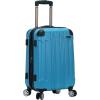 Rockland London Hardside Spinner Wheel Luggage, Orange, Carry-On 20-Inch(Turquoise)