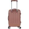 Rockland London Hardside Spinner Wheel Luggage, Rosegold, Carry-On 20-Inch(Pink)