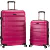 Rockland Melbourne Hardside Expandable Spinner Wheel Luggage, Magenta, 2 Piece (20″/28″)(MAGENTA)