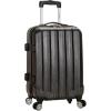 Rockland Melbourne Hardside Expandable Spinner Wheel Luggage, Metallic, Carry-On 20-Inch(METALLIC)