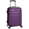 Rockland Melbourne Hardside Expandable Spinner Wheel Luggage, Purple, Carry-On 20 inches