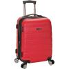 Rockland Melbourne Hardside Expandable Spinner Wheel Luggage, Red, Carry-On 20-Inch