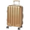 Rockland Melbourne Hardside Expandable Spinner Wheel Luggage Set, Purple, Carry-On 20-Inch and Tote 14-Inch(BRONZE)