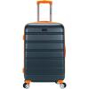 Rockland Melbourne Hardside Expandable Spinner Wheel Luggage Set, Purple, Carry-On 20-Inch and Tote 14-Inch(Charcoal)