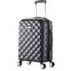 Rockland Melbourne Hardside Expandable Spinner Wheel Luggage Set, Purple, Carry-On 20-Inch and Tote 14-Inch(Quilt)