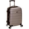 Rockland Melbourne Hardside Expandable Spinner Wheel Luggage, Silver, Carry-On 20-Inch