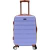 Rockland Melbourne Hardside Spinner Wheel Luggage, Rosegold, Carry-On 20-Inch(LAVENDER)