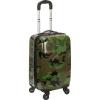 Rockland Safari Hardside Spinner Wheel Luggage, CAMO, Carry-On 20″