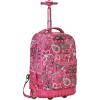 Rockland Single Handle Rolling Backpack, Peace, 19-Inch (R02-PEACE)(BANDANA)