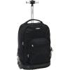 Rockland Single Handle Rolling Backpack, Peace, 19-Inch (R02-PEACE)(BLACK)
