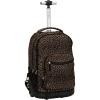 Rockland Single Handle Rolling Backpack, Peace, 19-Inch (R02-PEACE)(LEOPARD)