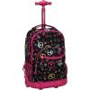 Rockland Single Handle Rolling Backpack, Peace, 19-Inch (R02-PEACE)(PEACE)