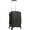 Rockland Titan Hardside Carry-On Spinner Luggage, Purple, Carry-On 19-Inch(Black)