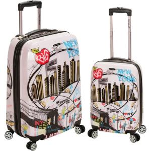 Rockland Departure Hardside Spinner Wheel Luggage, Departure, 2-Piece Set (20/28)(NEWYORK)
