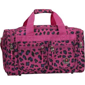 Rockland Duffel Bag(Magenta Leopard)