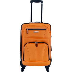 Rockland Expandable Spinner Carry On, Black, 19-Inch(Orange)