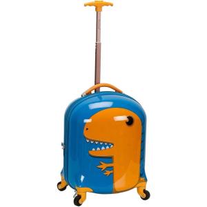 Rockland Jr. Kid’s My First Luggage – Hardside Spinner Luggage, Puppy, Carry-On 16-Inch(Dinosaur)