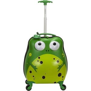 Rockland Jr. Kid’s My First Luggage – Hardside Spinner Luggage, Puppy, Carry-On 16-Inch(Frog)