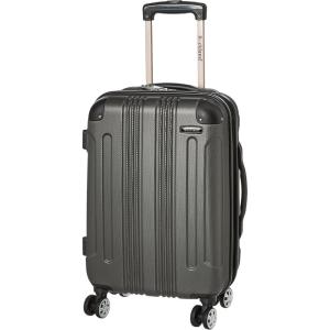 Rockland London Hardside Spinner Wheel Luggage, Navy, 3-Piece Set (20/24/28)(Grey)