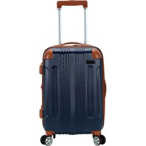 Rockland London Hardside Spinner Wheel Luggage, Orange, Carry-On 20-Inch(Blue)