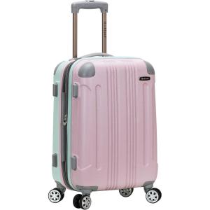 Rockland London Hardside Spinner Wheel Luggage, Orange, Carry-On 20-Inch(Multicolor)