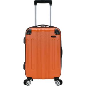 Rockland London Hardside Spinner Wheel Luggage, Orange, Carry-On 20-Inch(Orange)