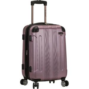 Rockland London Hardside Spinner Wheel Luggage, Orange, Carry-On 20-Inch(Pink)