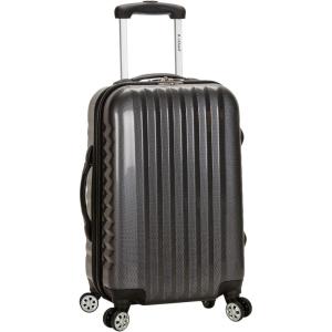 Rockland Melbourne Hardside Expandable Spinner Wheel Luggage, Charcoal, Carry-On 20-Inch(CARBON)