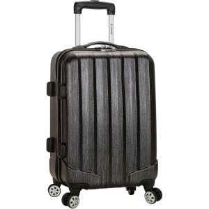 Rockland Melbourne Hardside Expandable Spinner Wheel Luggage, Metallic, Carry-On 20-Inch(METALLIC)