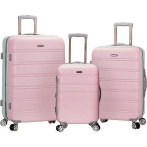 Rockland Melbourne Hardside Expandable Spinner Wheel Luggage, Mint, 3-Piece Set (20/24/28)(MINT)