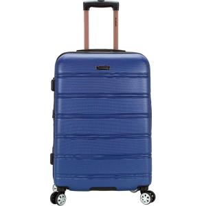 Rockland Melbourne Hardside Expandable Spinner Wheel Luggage Set, Purple, Carry-On 20-Inch and Tote 14-Inch(Blue)