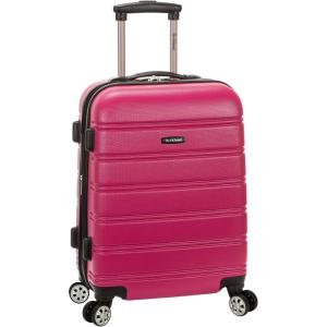Rockland Melbourne Hardside Expandable Spinner Wheel Luggage Set, Purple, Carry-On 20-Inch and Tote 14-Inch(Magenta)