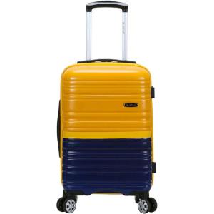 Rockland Melbourne Hardside Expandable Spinner Wheel Luggage, Two Tone Navy, Carry-On 20-Inch