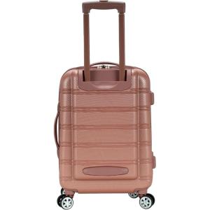 Rockland Melbourne Hardside Spinner Wheel Luggage, Rosegold, Carry-On 20-Inch(ROSEGOLD)