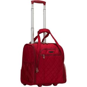 Rockland Melrose Upright Wheeled Underseater Carry-On Luggage, Purple, 15-Inch(Red)