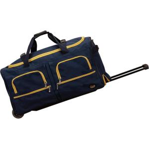 Rockland Rolling Duffel Bag, Navy, 30″