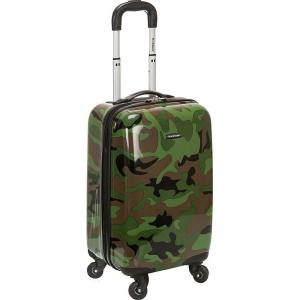 Rockland Safari Hardside Spinner Wheel Luggage, CAMO, Carry-On 20″