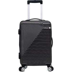 Rockland Star Trail Hardside Spinner Wheel Luggage, Purple, 2-Piece Set (20/28)(Grey)