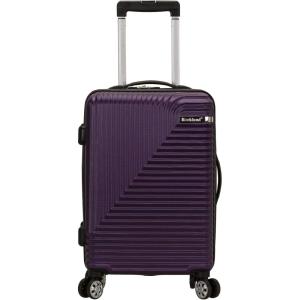 Rockland Star Trail Hardside Spinner Wheel Luggage, Purple, 2-Piece Set (20/28)(Purple)