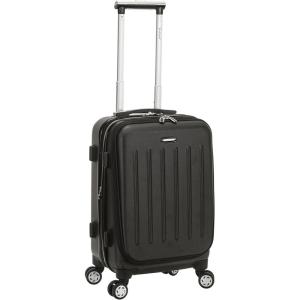 Rockland Titan Hardside Carry-On Spinner Luggage, Purple, Carry-On 19-Inch(Black)
