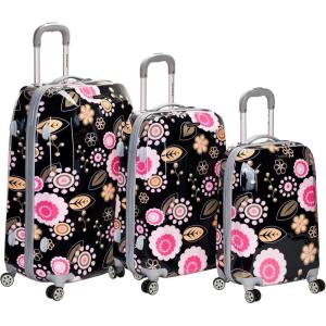 Rockland Vision Hardside Spinner Wheel Luggage, Pucci, 3-Piece Set (20/24/28)(Pucci)