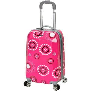 Rockland Vision Hardside Spinner Wheel Luggage, Purple Pearl, Carry-On 20-Inch(Pink pearl)