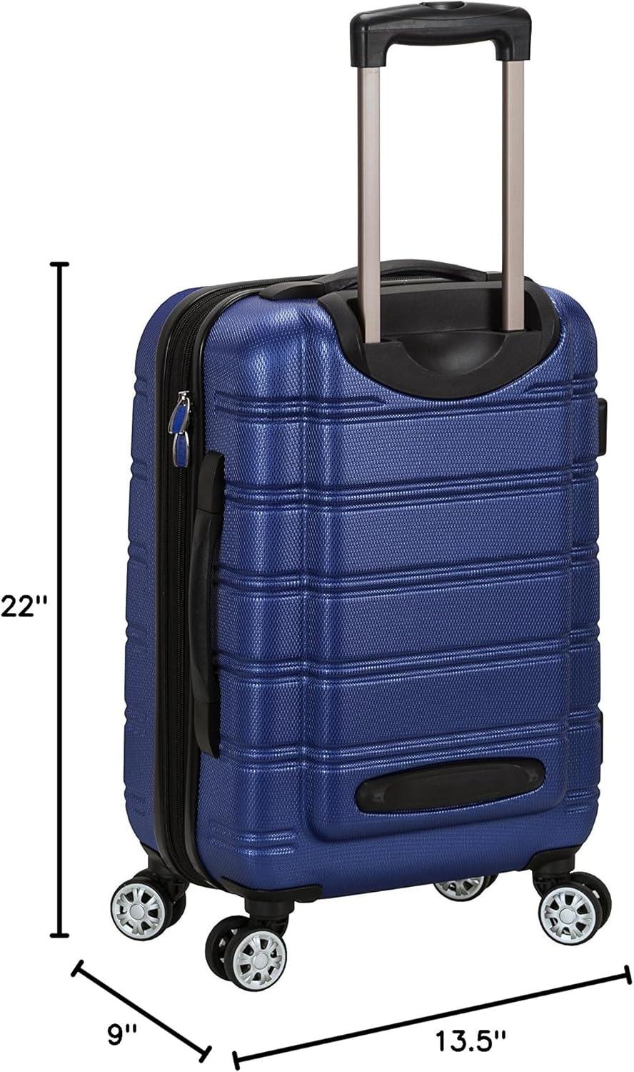 imageRockland Melbourne Hardside Expandable Spinner Wheel Luggage 2TONENAVY 2 Piece 2028Blue